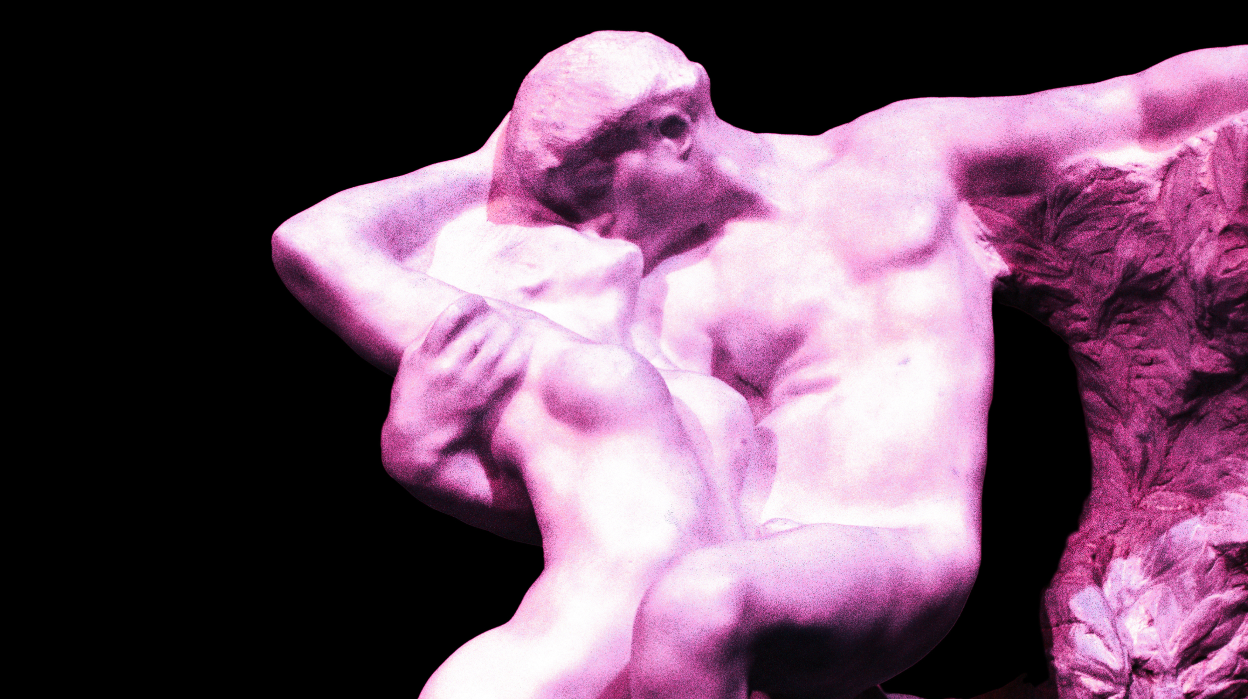 a statue of a man with no shirt on.